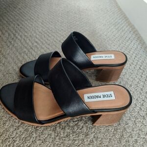 Steve Madden leather mules